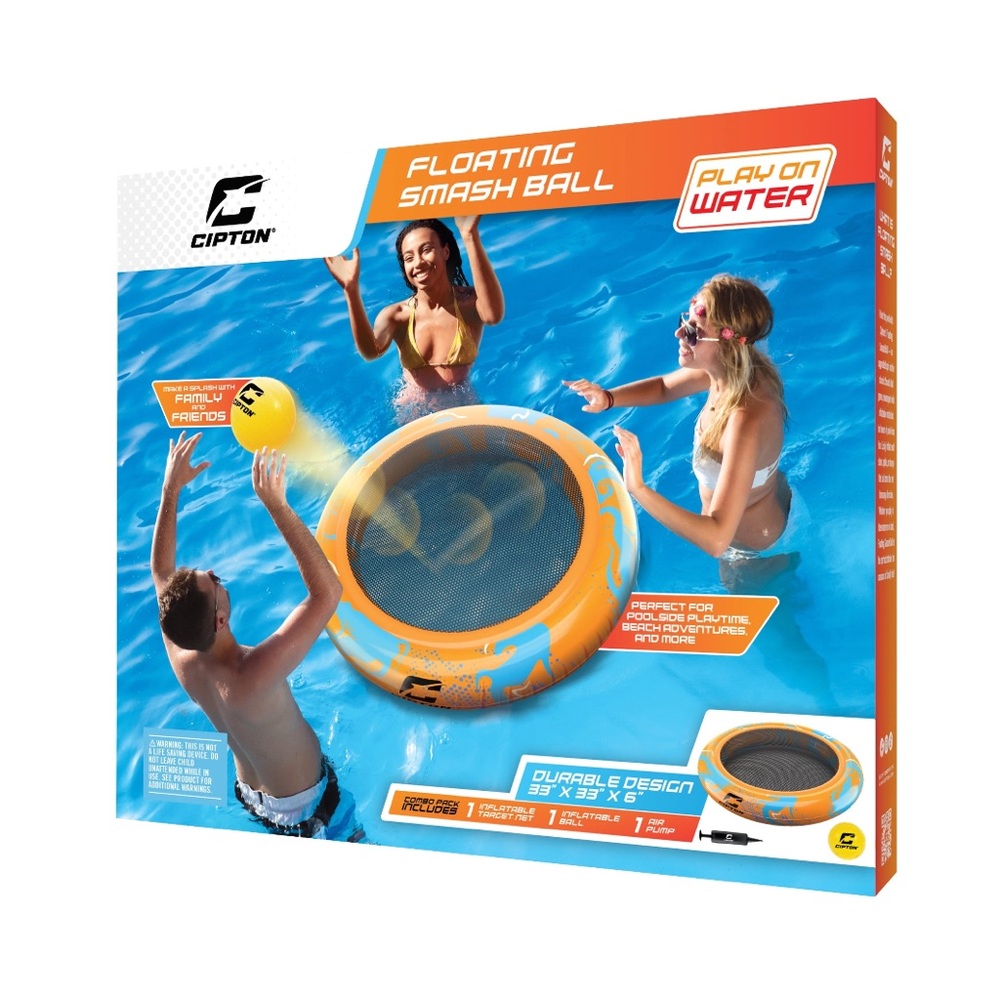 New Floating Smash Ball Game - Yellow and Blue- Cipton